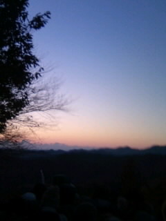 From the top of Mount Takao Tokyo Jan1st 640am