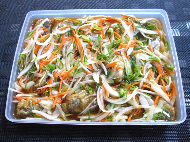 野菜たっぷりの南蛮漬け