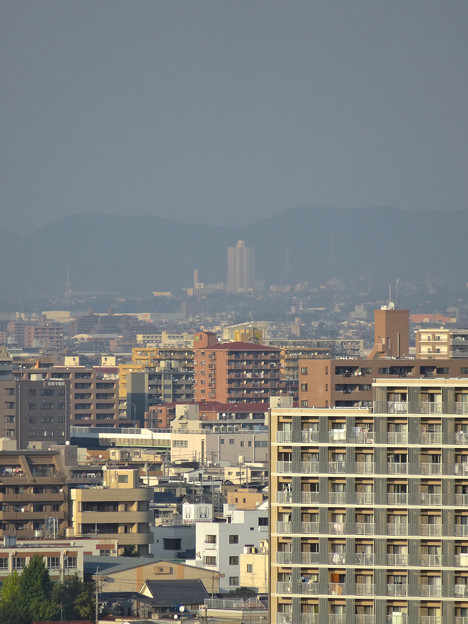 秋の名古屋城 - 22:天守閣最上階からの眺め(桃花台ニュータウン)