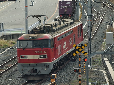 EF510単機 東海道本線岸部駅