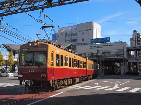 京阪600形京阪特急色 浜大津~三井寺