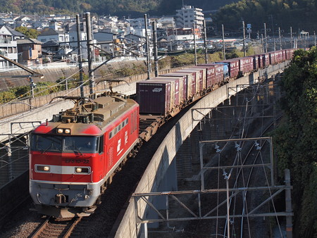 EF510貨物 湖西線大津京~山科