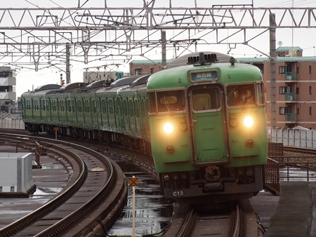 113系普通 湖西線大津京駅03
