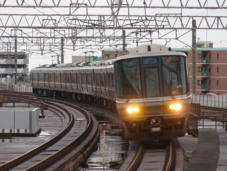 223系新快速 湖西線大津京駅01