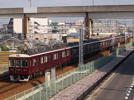 阪急7300系準急 阪急京都線茨木市~南茨木01