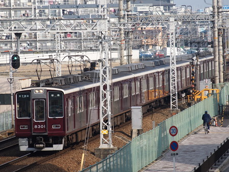 阪急8300系普通 阪急京都線茨木市~南茨木02