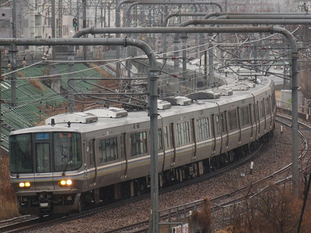 223系新快速 山陽本線新長田駅