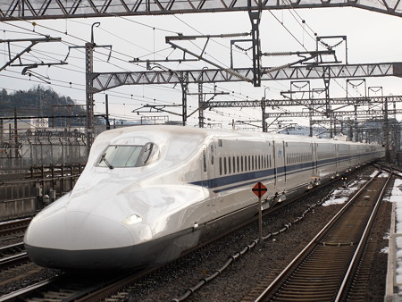 N700系のぞみ 東海道新幹線米原駅01
