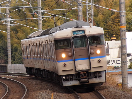 113系普通 湖西線小野駅