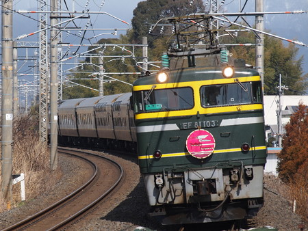 EF81 寝台特急トワイライトエクスプレス 湖西線小野駅