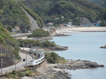 287系特急くろしお 紀勢本線紀伊浦上~下里08