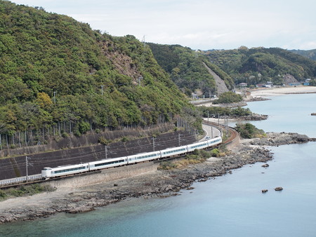 287系特急くろしお 紀勢本線紀伊浦上~下里10