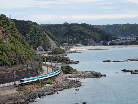283系特急くろしお 紀勢本線紀伊浦上~下里08