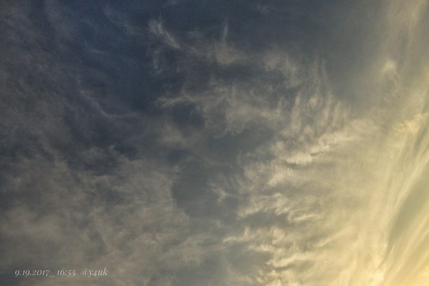 Photos: 16:55sunset sky ～クイック、秋の高い夕空