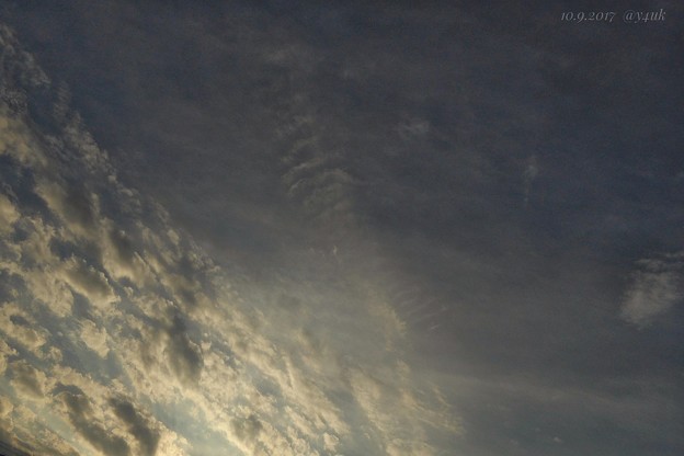 Photos: 前日10.9の夕空 ～last shot sunset sky(this TZ60)