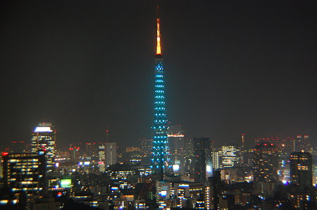 ニュージーランド観光PR　グリーン・ダイヤモンドヴェールの東京タワー