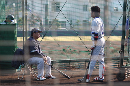 杉村繁コーチと松本啓二郎