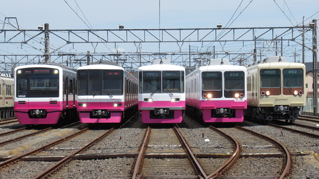 新京成N848F・8918F・8807F・8518F・8512F　5並び