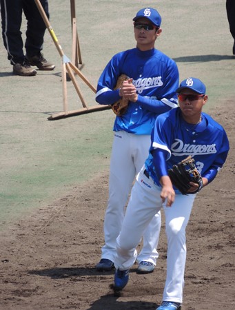 谷選手と周平選手。