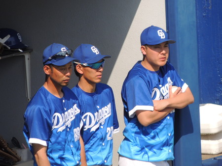 見学の若松投手。