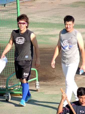 亀澤選手と赤田選手。