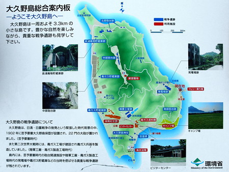 大久野島総合案内板