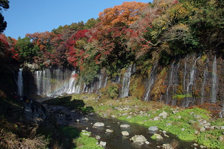 新滝見橋から見る白糸の滝