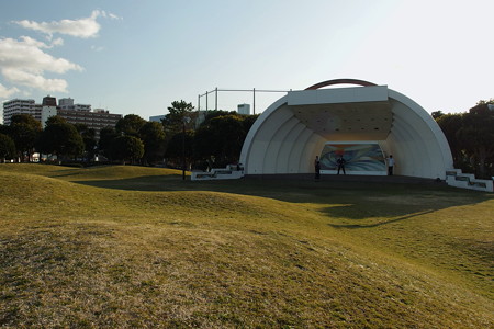 三笠公園の野外ステージ