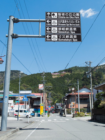 奥大井への分岐から眺める智者の丘