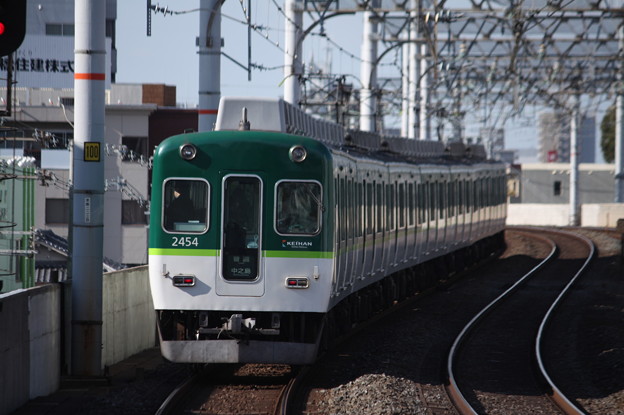 京阪本線　2400系2454F　普通 中之島 行