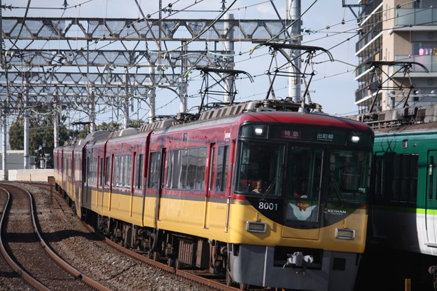 京阪本線　8000系8001F　特急 出町柳 行