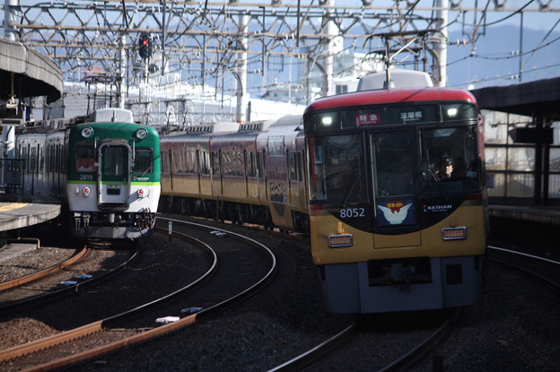 京阪本線　8000系8002F　特急 淀屋橋 行