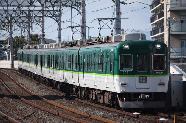 京阪本線　2200系2211F　普通 三条 行