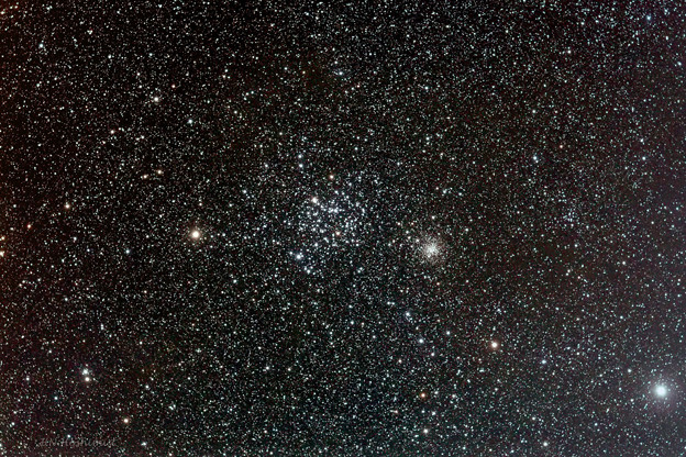 ふたご座の散開星団　M35とNGC2158