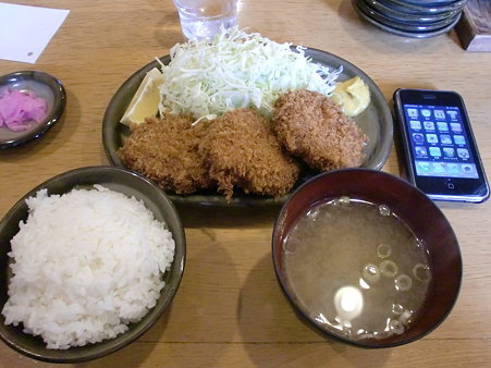 とんかつはららき円山店　メンチカツ定食