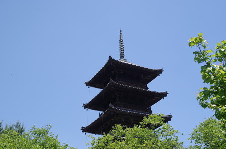 新緑の備中国分寺五重塔