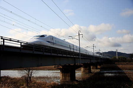 愛知川鉄橋　700系