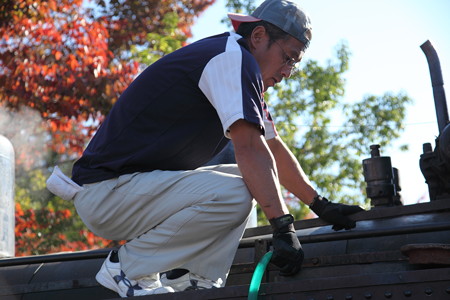 のど乾いたなぁ！(給水風景)
