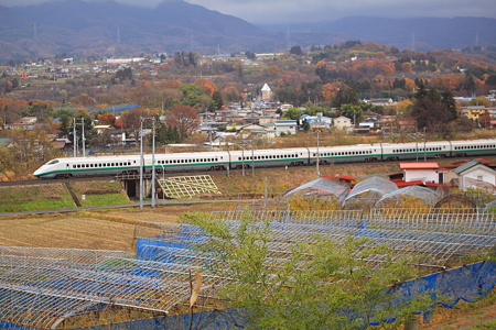 山形新幹線　黒沢温泉付近