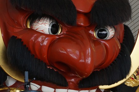 2017年 ユネスコ無形文化遺産 福岡市役所 唐津くんちの曳山行事 酒呑童子と源頼光の兜 (10)