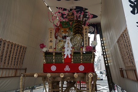 博多祇園山笠 2017年 舁き山 西流 肥後虎不屈逆境 (9)