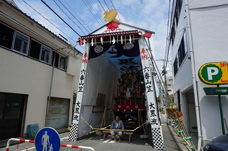 博多祇園山笠 2017年 舁き山 大黒流 神威佛光契 (5)