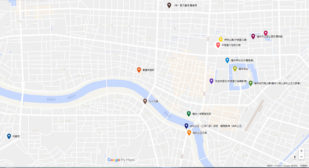 福井龍馬紀行地図