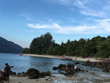 干潮で海が結構引いている