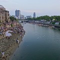 Photos: ピースメッセージとうろう流し 写真展ミウラヒロシマの撮影で帰郷した三浦憲治さんが偶然写ってました 2016年8月6日