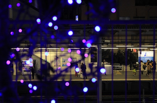 クリスマスムードの街角