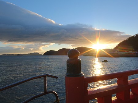 夫婦岩 12月朝7:24