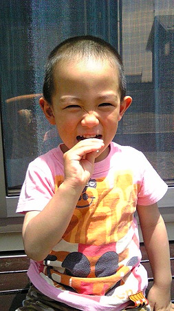 丸坊主完成!