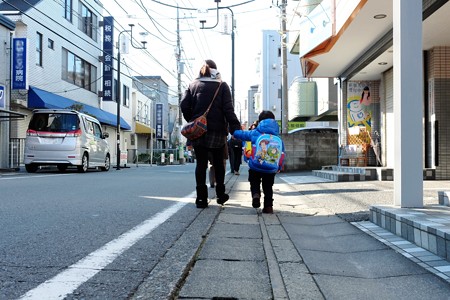 2014.12.28　駅道　姪の家へ向かう朝