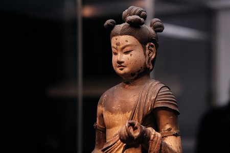 20172017.10.24　東京国立博物館　文殊菩薩立像　顔　C-23